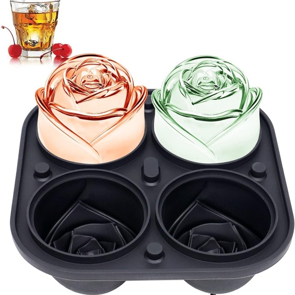 Black Rose Ice Tray - Silicon - Picture 2 of 5